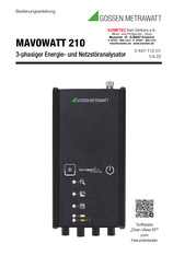 Gossen MetraWatt LNA01999XM840B Bedienungsanleitung