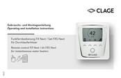 clage FX Next Gebrauchs- Und Montageanleitung