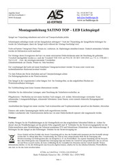As Baddesign SATINO-TOP 144580-ST Montageanleitung
