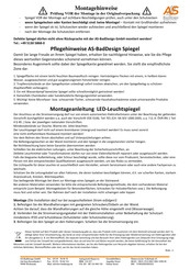 As Baddesign SEGMENTI 190070-SEG Montagehinweise