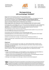 As Baddesign DIAMANT 155050-D Montageanleitung