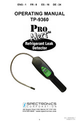 Spectronics Corporation PRO-ALERT TP-9360 Bedienungsanleitung