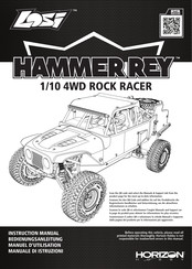 Horizon Hobby Losi HAMMER REY 1/10 4WD ROCK RACER Bedienungsanleitung
