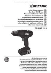Deltafox DP-CDR 2013 Originalbetriebsanleitung
