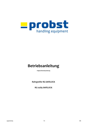 probst RG-20-SAFELOCK Betriebsanleitung