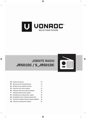 VONROC JOBSITE RADIO JR501DC Anleitung