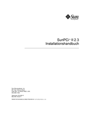 Sun SunPCi II 2.3 Installationshandbuch