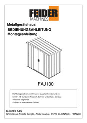 FEIDER Machines FAJ130 Bedienungsanleitung