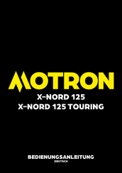 MOTRON X-NORD 125 TOURING 2021 Bedienungsanleitung