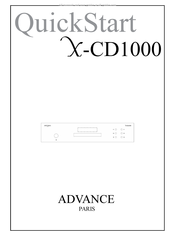 Advance Paris X-CD1000 Schnellstartanleitung