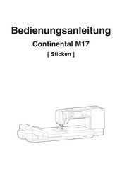 Janome Continental M17 Bedienungsanleitung
