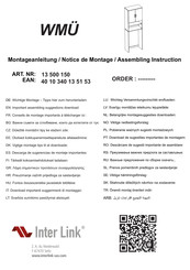 Inter Link SAS WMU 13 500 150 Montageanleitung
