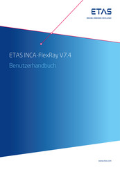ETAS INCA-FlexRay V7.4 Benutzerhandbuch