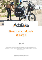 AddBike U-Cargo Benutzerhandbuch
