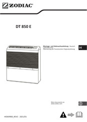Zodiac DT 850 E Montage- Und Gebrauchsanleitung