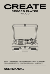 Create RECORD PLAYER WOOD Bedienungsanleitung