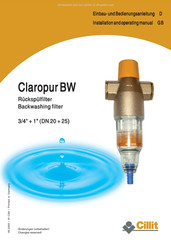 Cillit Claropur BW Einbau- Und Bedienungsanleitung