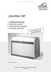 Biohort StoreMax 160 Aufbauanleitung