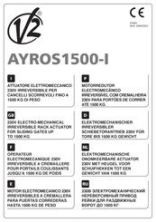 V2 AYROS1500-I Bedienungsanleitung
