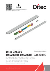 DITEC DAS200RG Technisches Handbuch