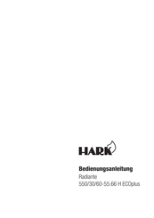 Hark Radiante 550/30/60-55.66 H ECOplus Bedienungsanleitung