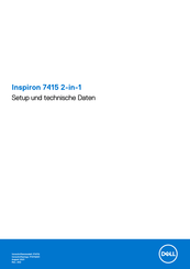 Dell Inspiron 7415 2-in-1 Einrichtung Und Technische Daten