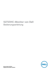Dell S2723HCt Bedienungsanleitung
