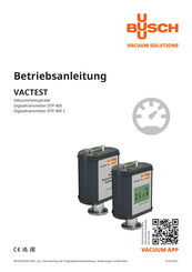 Busch VACTEST DTP 400 C Betriebsanleitung