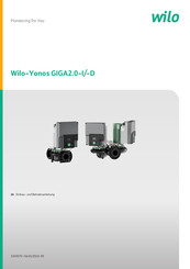 Wilo Yonos GIGA2.0-I Einbau- Und Betriebsanleitung