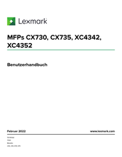 Lexmark XC4352 Benutzerhandbuch