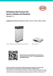 BYD Premium LVS 8.0 Service-Leitfaden Und Checkliste