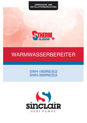 Sinclair S-Therm SWH-300IRES2 Gebrauchs- Und Installationsanleitung