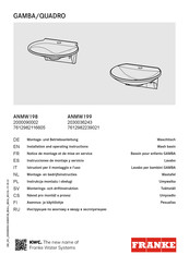 Franke ANMW199 Montage- Und Betriebsanleitung
