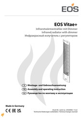 EOS Vitae+ Montage- Und Gebrauchsanweisungen