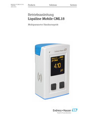 Endress+Hauser Liquiline Mobile CML18 Betriebsanleitung