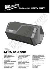 Milwaukee M12-18 JSSP Originalbetriebsanleitung