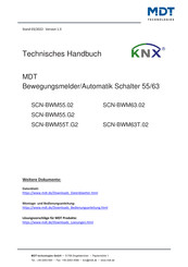 MDT Technologies KNX SCN-BWM55T.G2 Technisches Handbuch