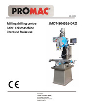 Promac JMDT-804516-DRO Betriebsanleitung