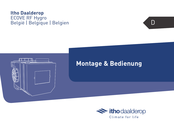 itho daalderop ECOVE RF Hygro Montage, Bedienung