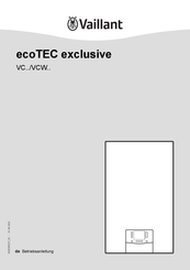 Vaillant ecoTEC exclusive VC 20CS/1-5 Betriebsanleitung