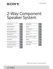 Sony XS-162ES Montageanleitung