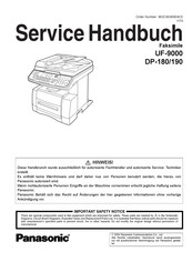 Panasonic DP-190 Servicehandbuch
