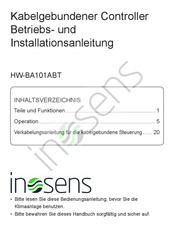 inosens HW-BA101ABT Betriebs Und Installationsanleitung