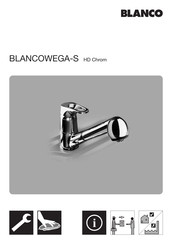 Blanco BLANCOWEGA-S HD Chrom 512035 Montage- Und Pflegeanleitung