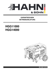 Hahn & Sohn HGG11000 Betriebsanleitung Und Garantiekarte