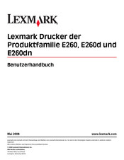Lexmark E260d Benutzerhandbuch