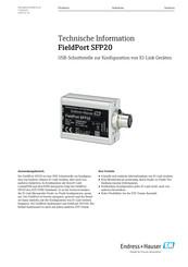 Endress+Hauser FieldPort SFP20 Technische Information