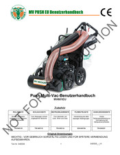 Billy Goat Push Multi-Vac MV PUSH EU Benutzerhandbuch