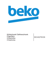 Beko BCHA275K3S Bedienungsanleitung