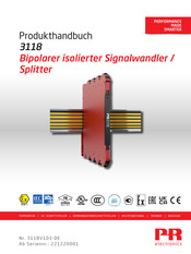 PR electronics 3118 Produkthandbuch